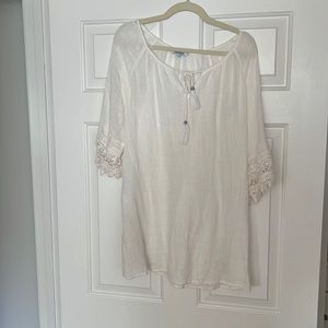 swimsuit coverup with lace details